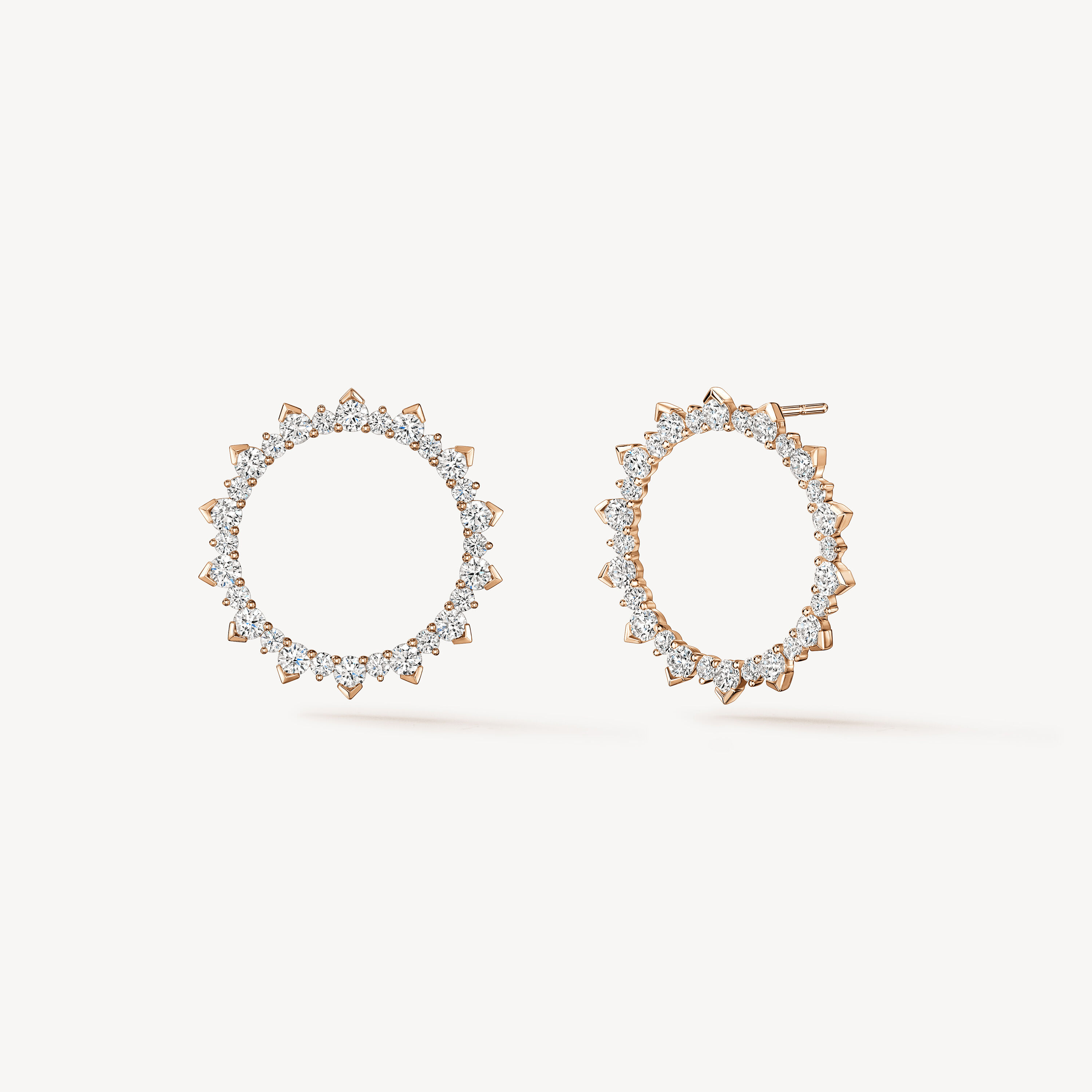 AERIAL Sunburst Earrings - Large, 18K Rose Gold, large