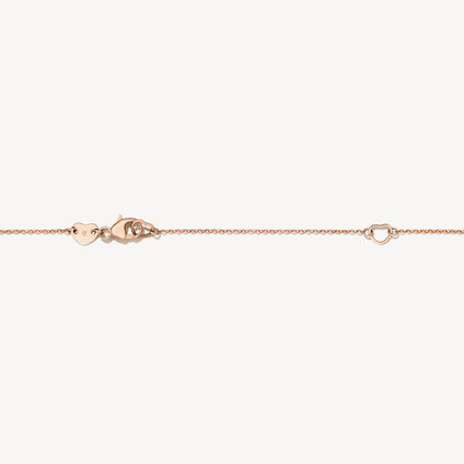 Aerial Petite Drop 钻石项链, 18K 玫瑰金, large