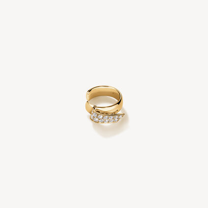 INSIDE/OUT Diamond Flip Ear Cuff, 18K Yellow Gold INSIDE/OUT Diamond Flip Ear Cuff, 18K Yellow Gold, large