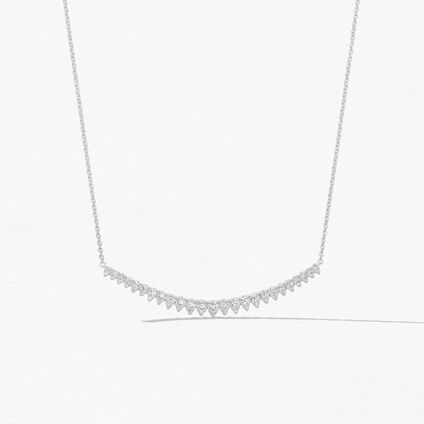 Aerial Lunar Eclipse Pendant Medium, 18K White Gold, large