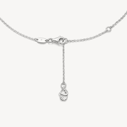 VELA Ethereal Rondel 钻石项链, 18K 白金, large