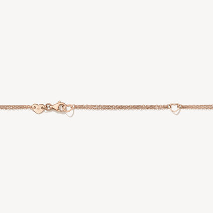 Lorelei Crescent 钻石项链, 18K 玫瑰金, large