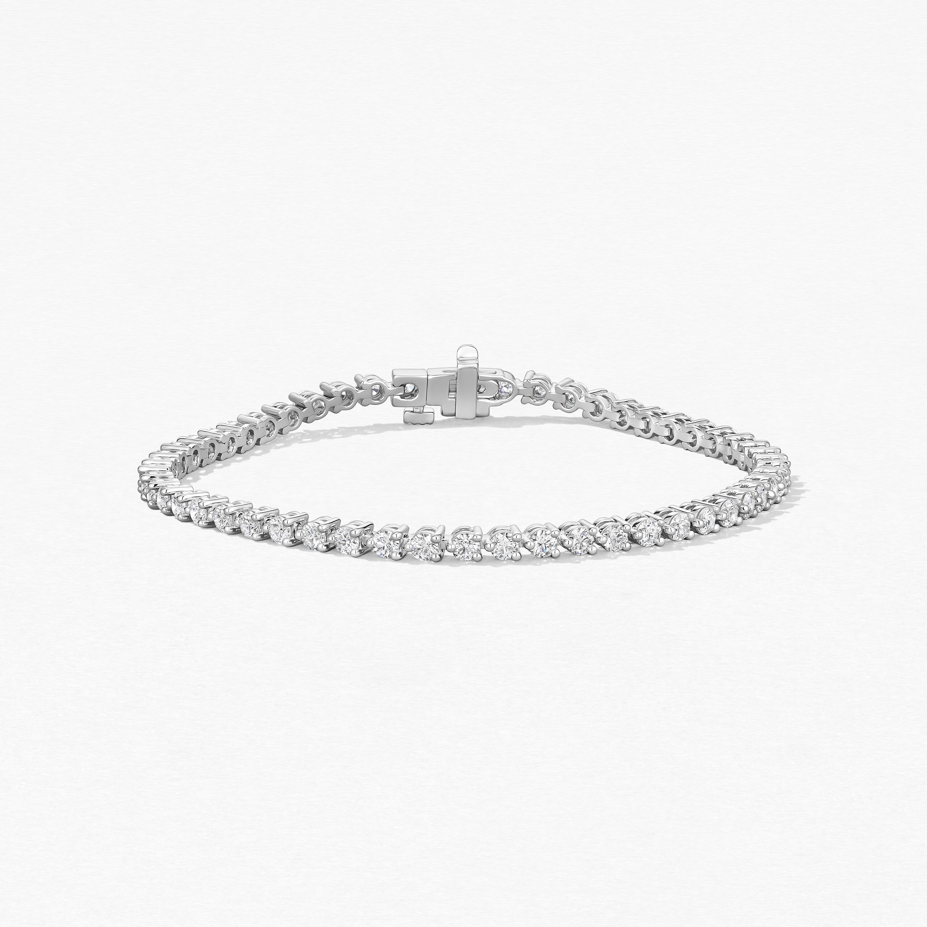 Temptation 三爪钻石手链, 18K 白金, large