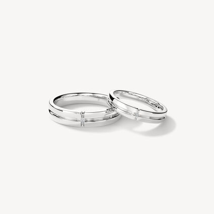 Believe Wedding Band, 18K Rose Gold, large