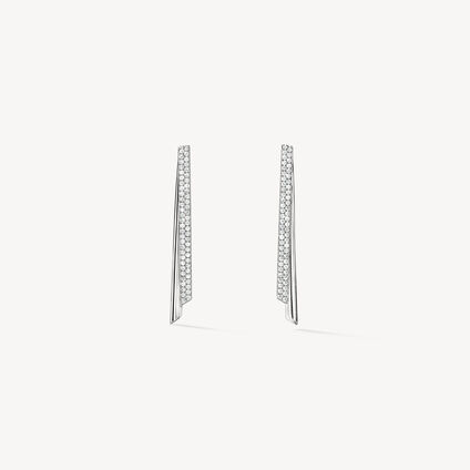 INSIDE/OUT Stiletto Flip 钻石耳环, 18K 白金, large