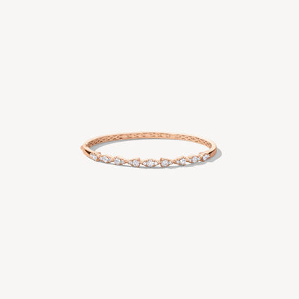 Aerial Dewdrop Bangle, 18K Rose Gold, large