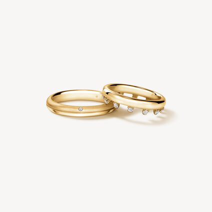 Barre Eternity 结婚对戒, 18K 黄金 Barre Eternity 结婚对戒, 18K 黄金, large