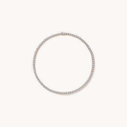 Optima 钻石项链, 18K 玫瑰金, large