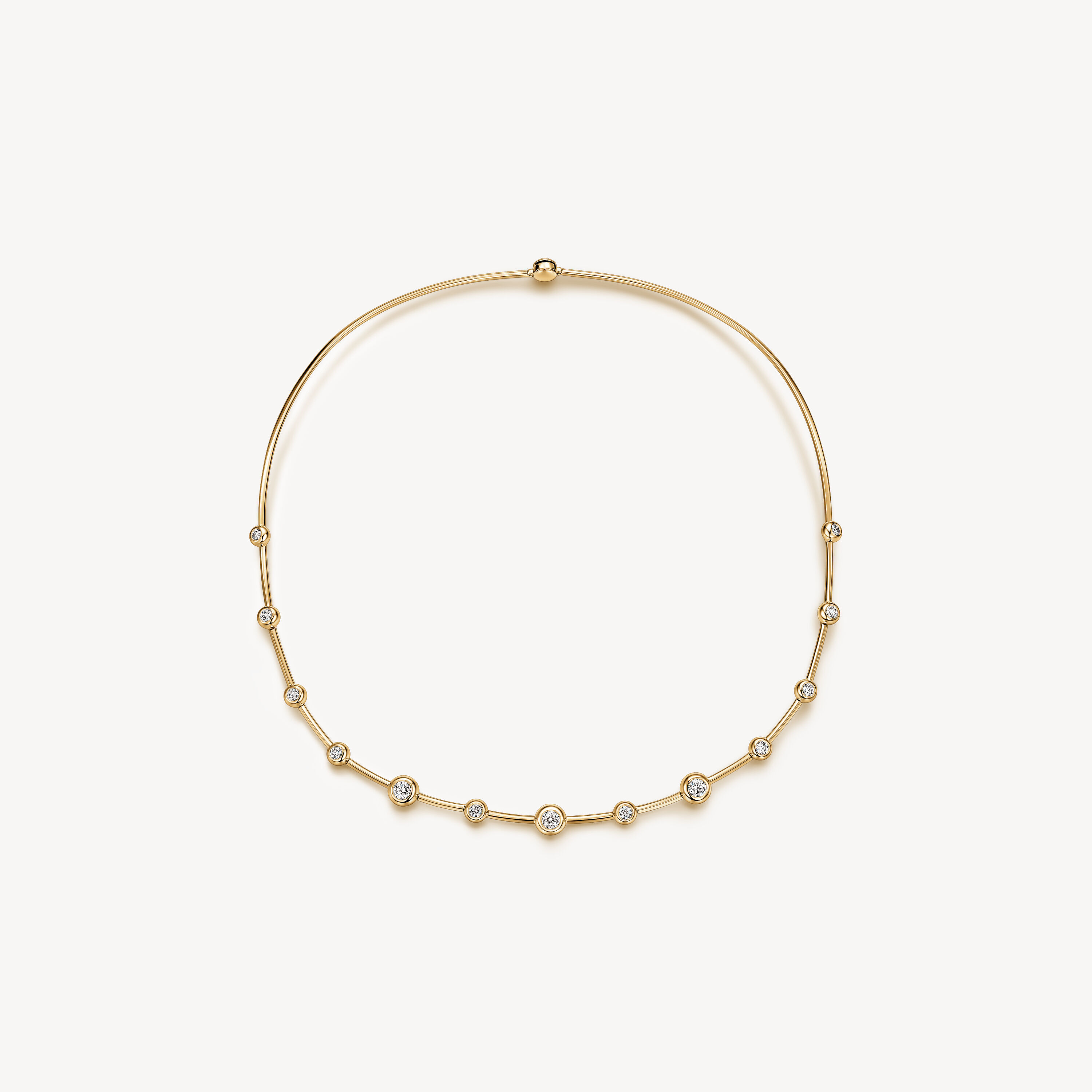 DREAM FLOATING 钻石项链, 18K 黄金, large