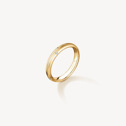 LOVE Satin Finish 结婚对戒, 18K 黄金, large