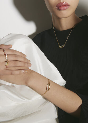 INSIDE/OUT Diamond Link Pendant Necklace, 18K Yellow Gold INSIDE/OUT Diamond Link Pendant Necklace, 18K Yellow Gold, large