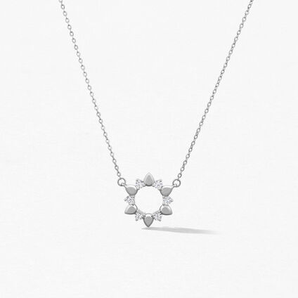 Aerial Eclipse Mini Pendant, 18K 白金 Aerial Eclipse Mini Pendant, 18K 白金, large