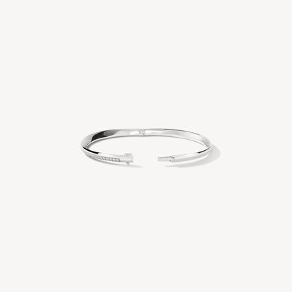 BARRE 密镶钻石手镯, 18K 白金, large
