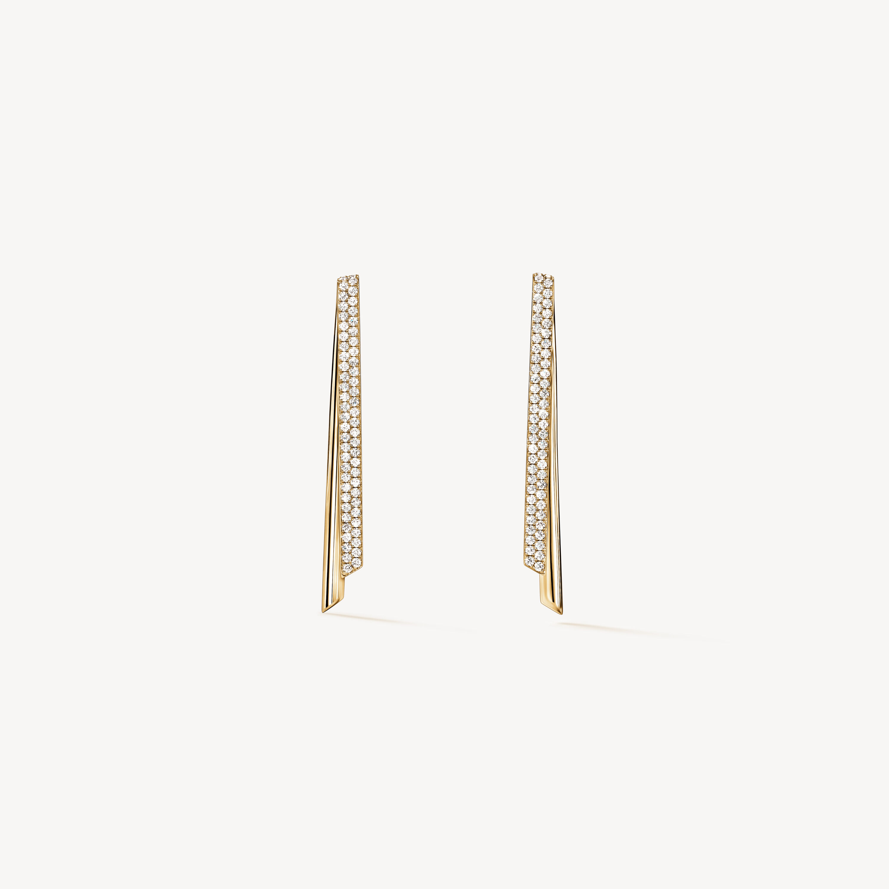 INSIDE/OUT Diamond Stiletto Flip Earrings, 18K Yellow Gold, large
