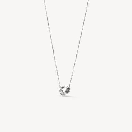 INSIDE/OUT Rondel 钻石项链, 18K 白金, large