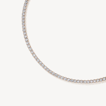 Optima 钻石项链, 18K 玫瑰金, large