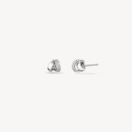 INSIDE/OUT Diamond Flip Earrings - Small, 18K White Gold, large