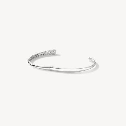 Icicle Diamond Bangle, 18K White Gold Icicle Diamond Bangle, 18K White Gold, large