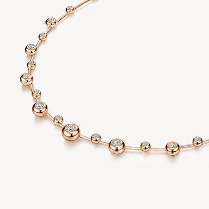 DREAM Floating 钻石项链, 18K 玫瑰金, large