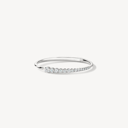 Icicle Diamond Bangle, 18K White Gold Icicle Diamond Bangle, 18K White Gold, large