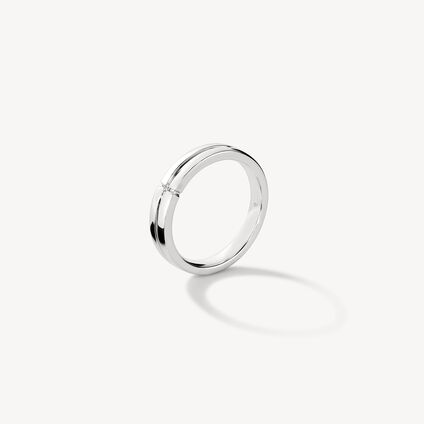 Believe Wedding Band, 18K Rose Gold, large
