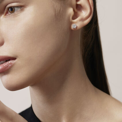 Aerial Cluster Stud Earrings, 18K Rose Gold, large
