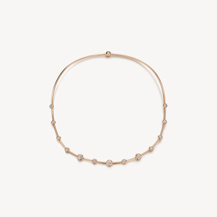 DREAM FLOATING 钻石项链, 18K 玫瑰金, large