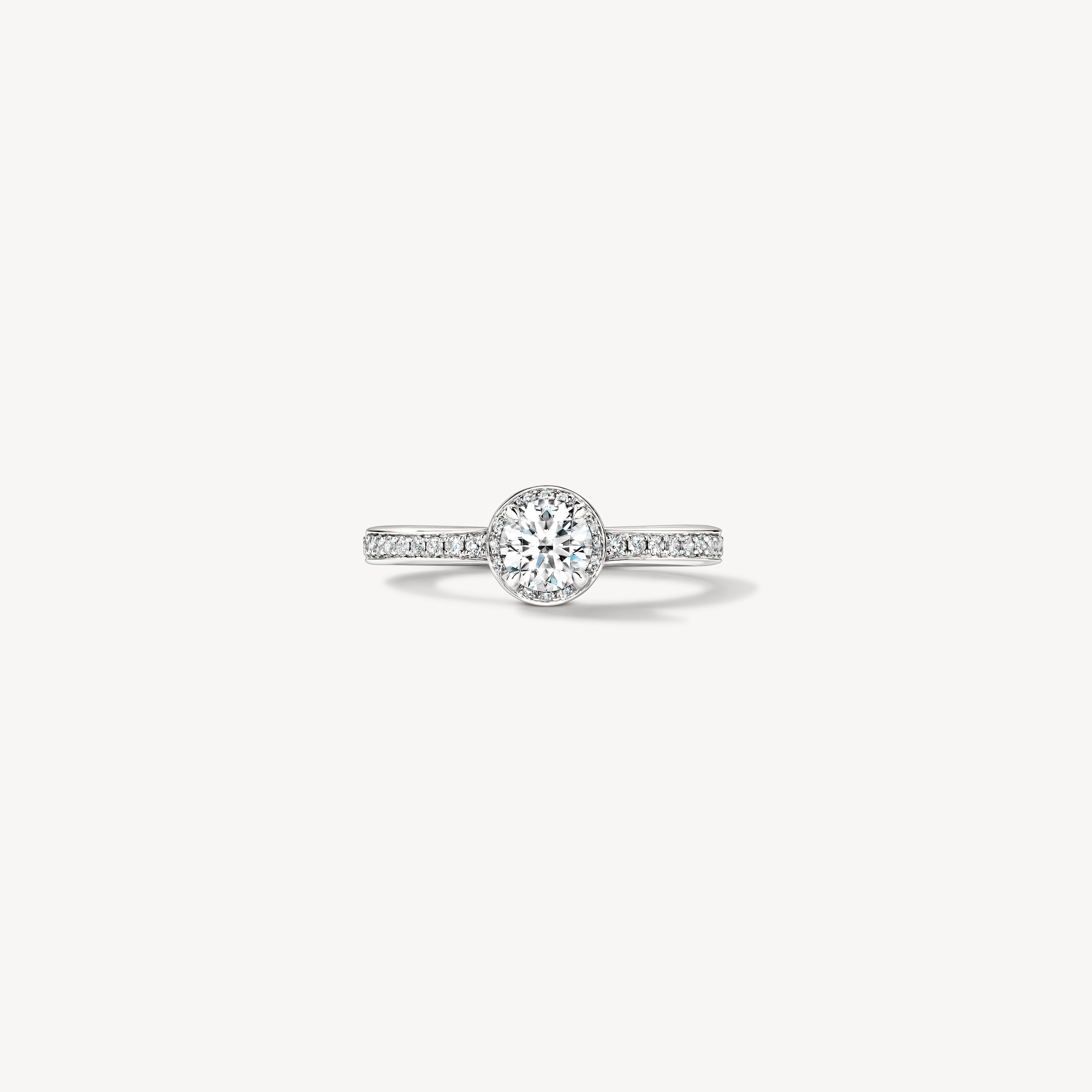 Timeless Hidden Halo Engagement Ring, , large