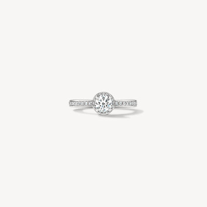 Timeless Hidden Halo Engagement Ring,  Timeless Hidden Halo Engagement Ring, , large