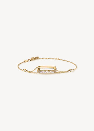 INSIDE/OUT Diamond Link Chain Bracelet, 18K Yellow Gold INSIDE/OUT Diamond Link Chain Bracelet, 18K Yellow Gold, large