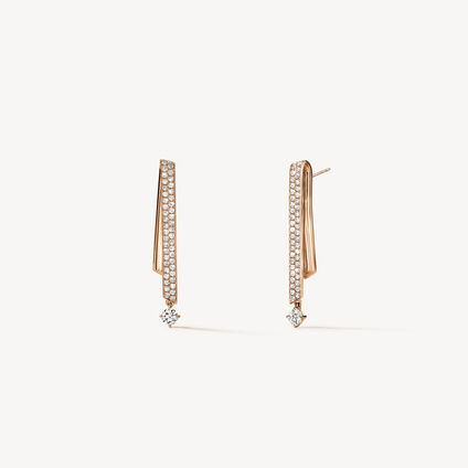 INSIDE/OUT Diamond Stiletto Flip Petite Earrings, 18K Rose Gold INSIDE/OUT Diamond Stiletto Flip Petite Earrings, 18K Rose Gold, large