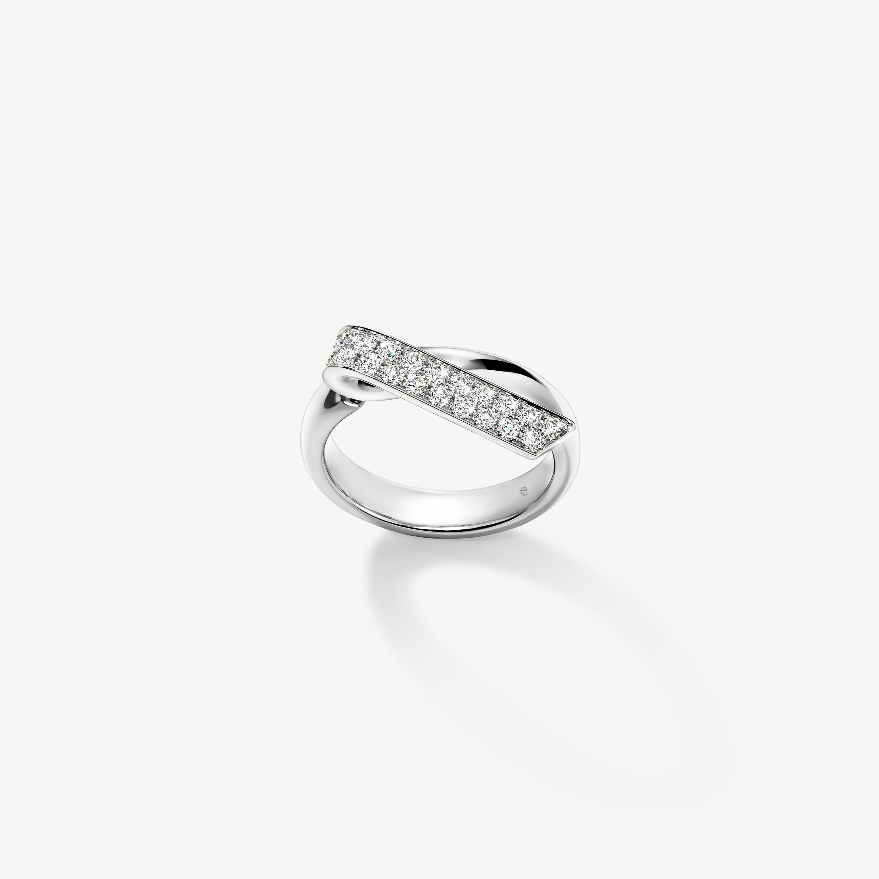 INSIDE/OUT Diamond Flip Ring, 18K White Gold, large