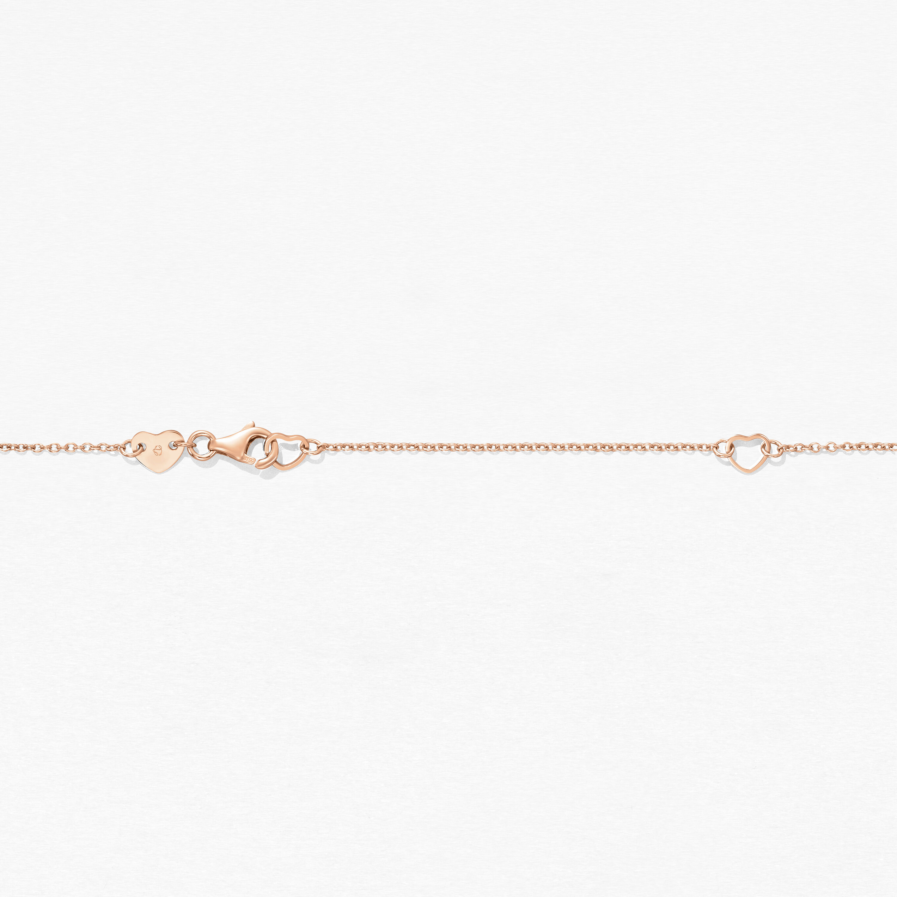 Tessa Circle 钻石项链, 18K 玫瑰金, large