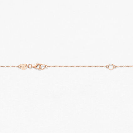 Tessa Circle 钻石项链, 18K 玫瑰金, large