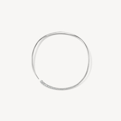 Icicle Diamond Choker, 18K White Gold, large