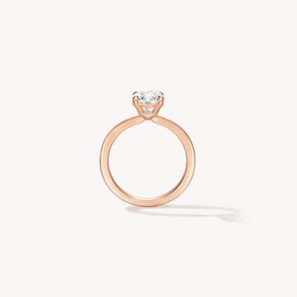 HOF Signature 订婚钻戒, 18K 玫瑰金, large