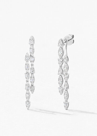 Aerial Double Dewdrop Stiletto Earrings,  Aerial Double Dewdrop Stiletto Earrings, , large