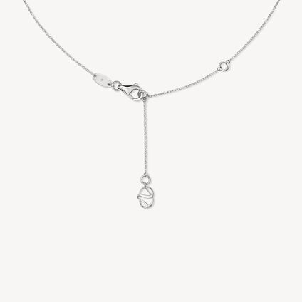 INSIDE/OUT Diamond Mini Link Pendant Necklace, 18K White Gold, large