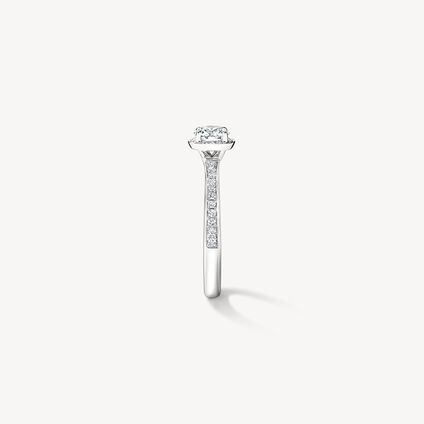 Timeless Hidden Halo Engagement Ring, , large
