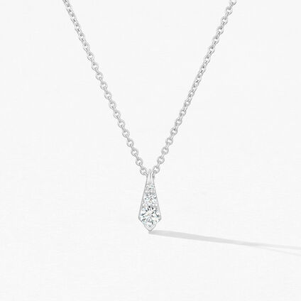 Triplicity 钻石项链, 18K 白金 Triplicity 钻石项链, 18K 白金, large