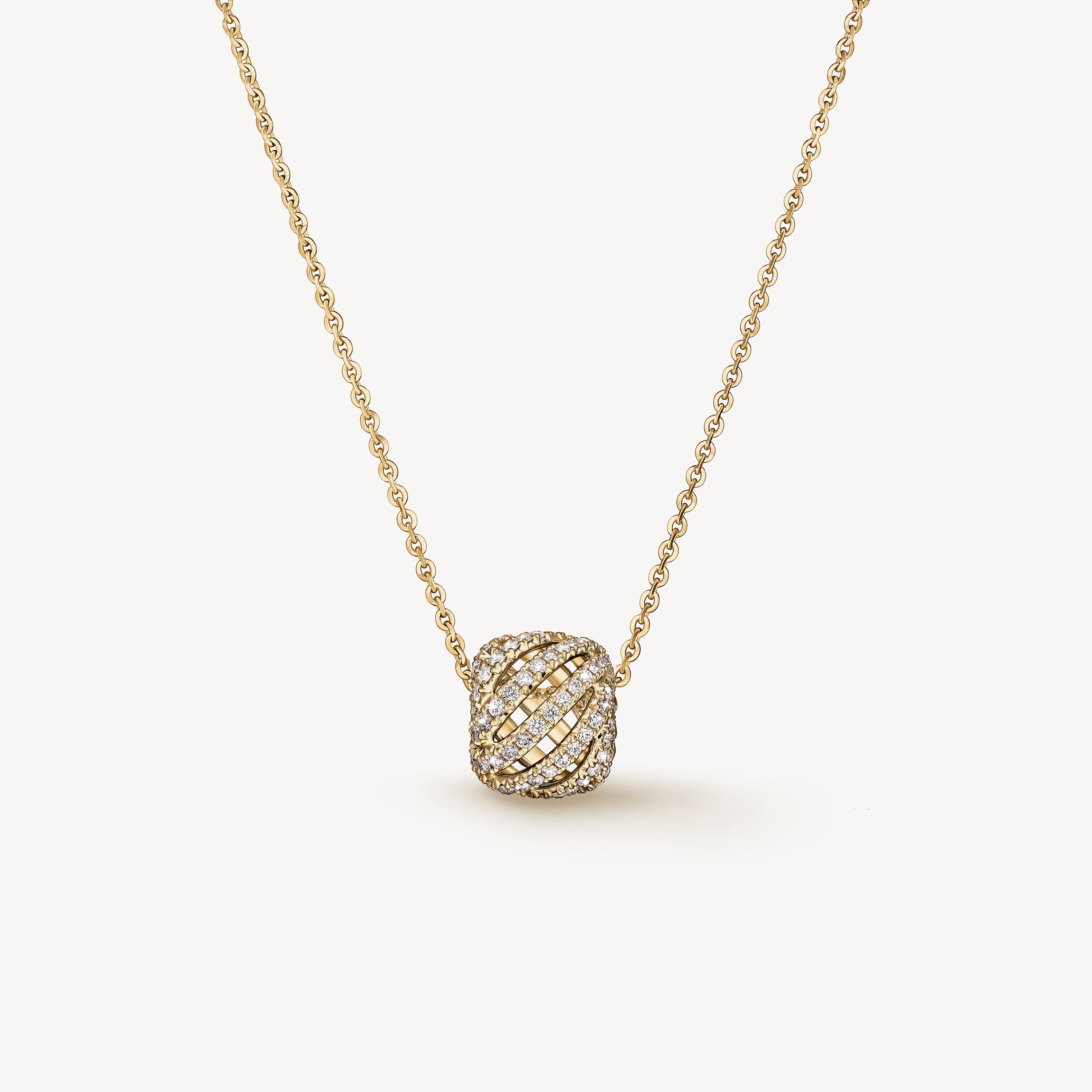 VELA Ethereal Rondel 钻石项链, 18K 黄金, large