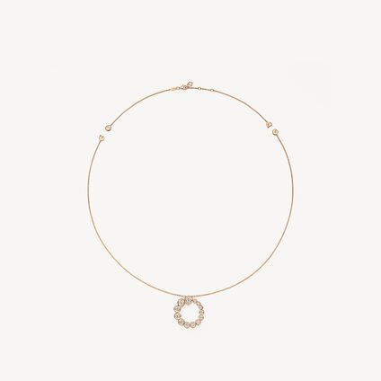DREAM CIRCLE 可转换式钻石项链, 18K 玫瑰金, large
