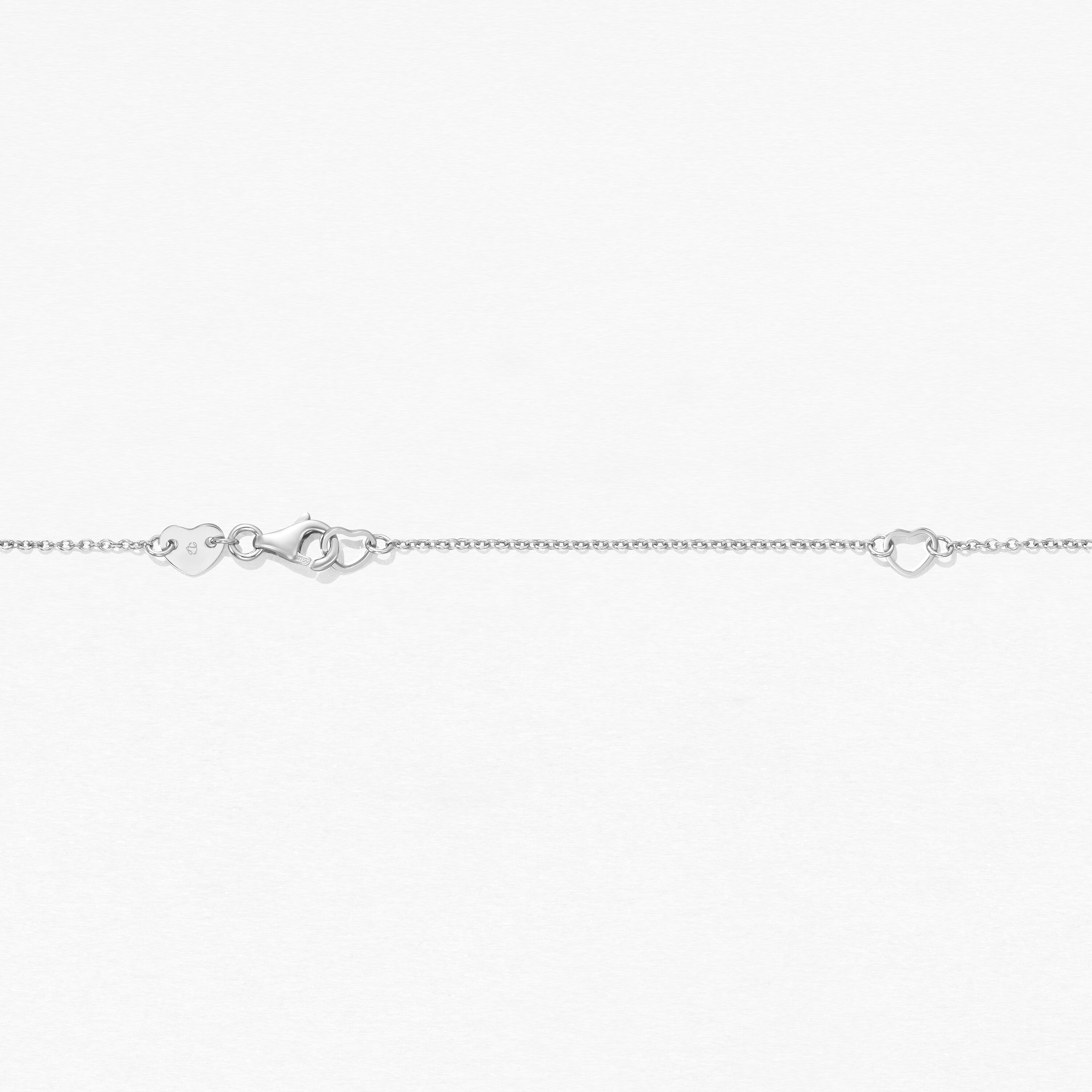 Tessa Circle 钻石项链, 18K 白金, large