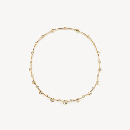 DREAM FLOATING 钻石项链, 18K 黄金, large