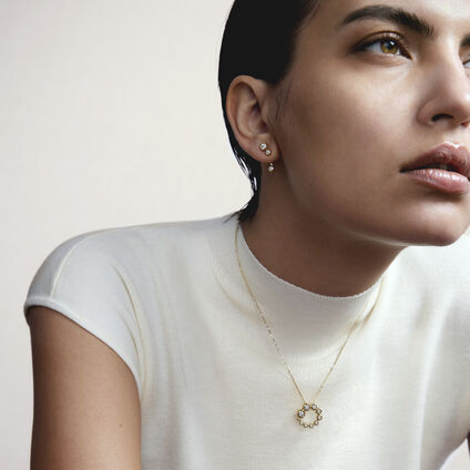 DREAM CIRCLE PENDANT NECKLACE, 18K Yellow Gold, large