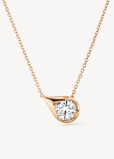 LU Droplet Pendant, 18K Rose Gold LU Droplet Pendant, 18K Rose Gold, large