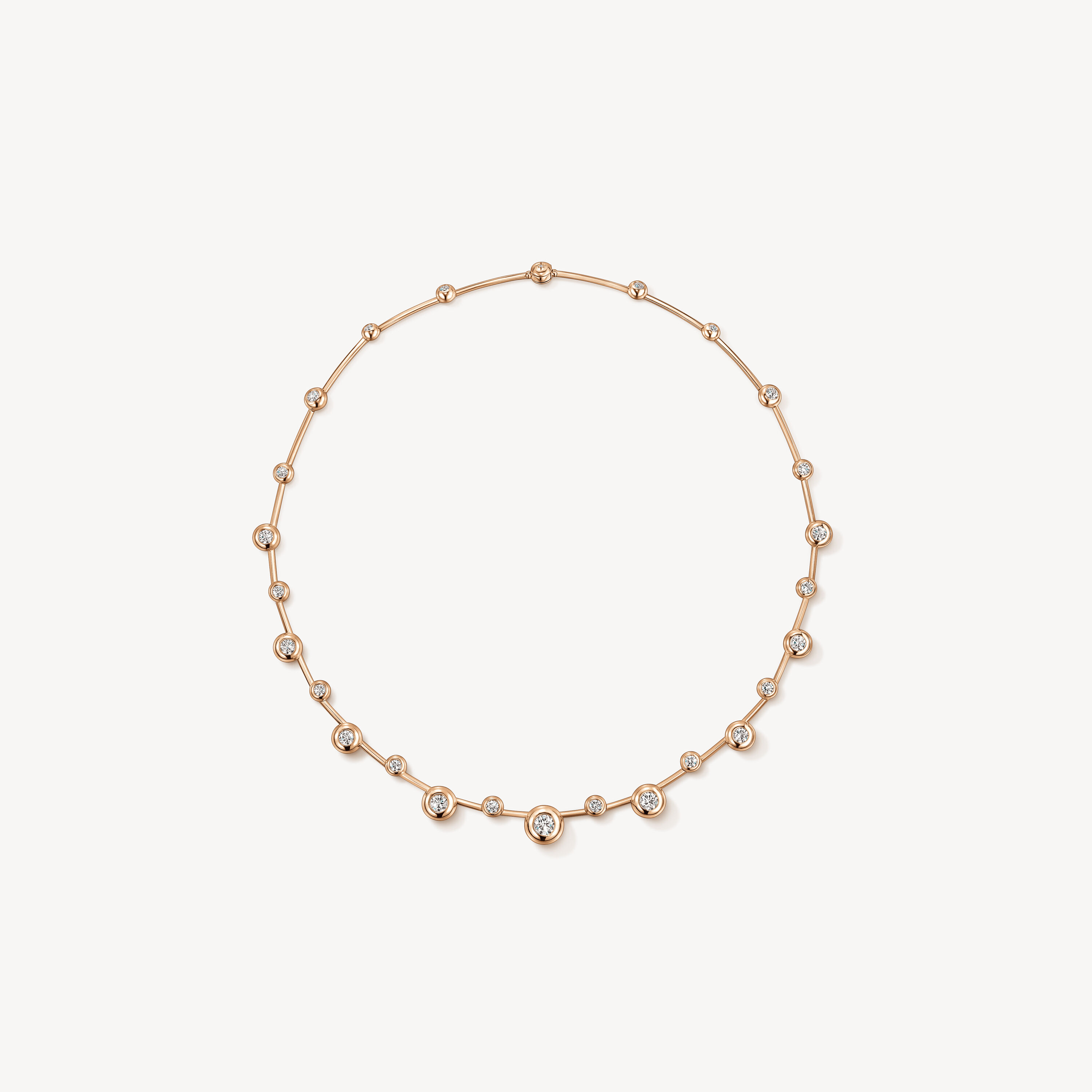 DREAM FLOATING NECKLACE, 18K Rose Gold, large