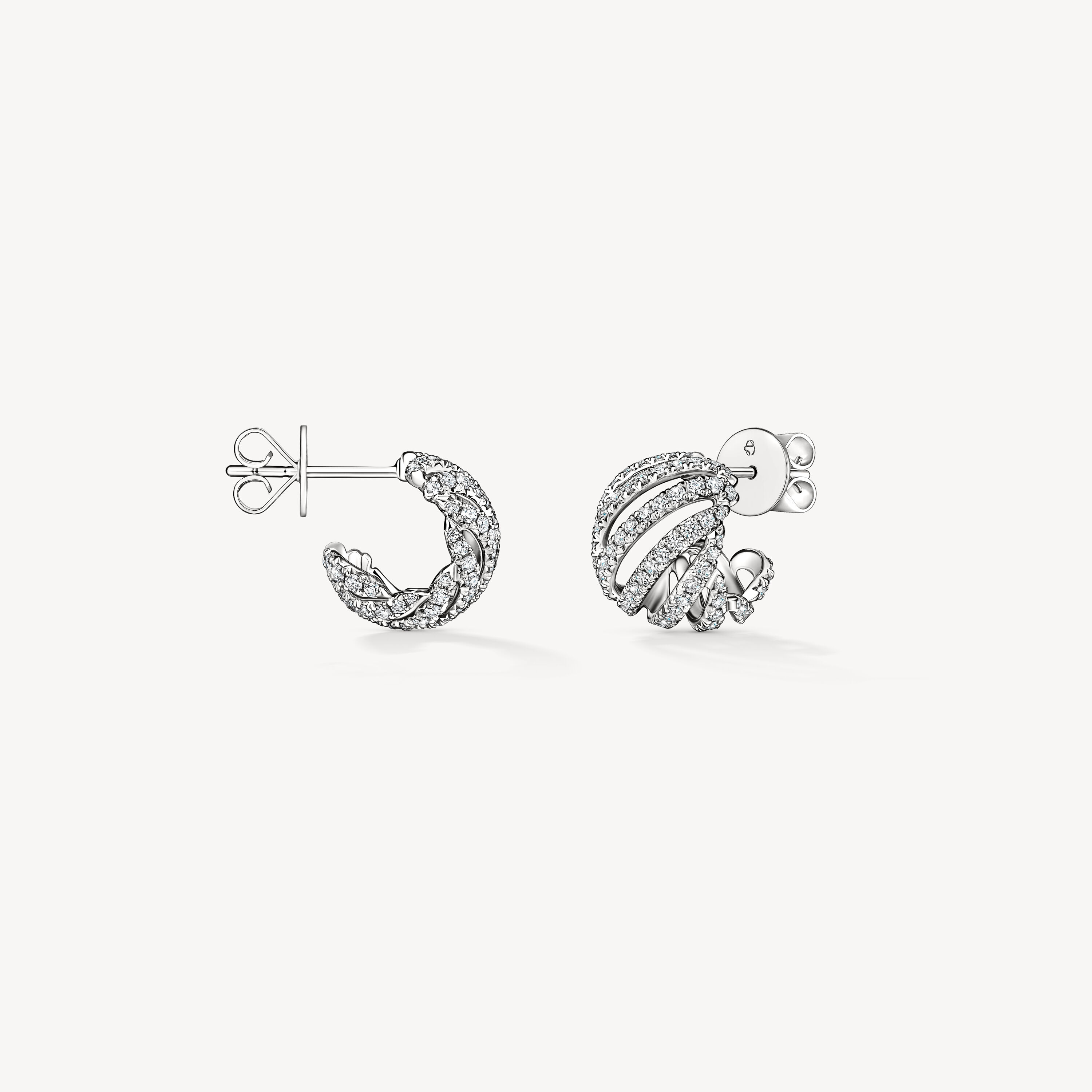 VELA Ethereal Huggies, 18K White Gold, large