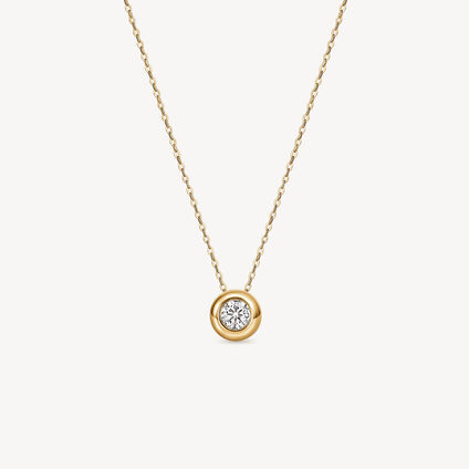 DREAM SOLO 钻石项链, 18K 黄金, large