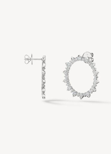 AERIAL Sunburst Earrings - Large, 18K White Gold AERIAL Sunburst Earrings - Large, 18K White Gold, large